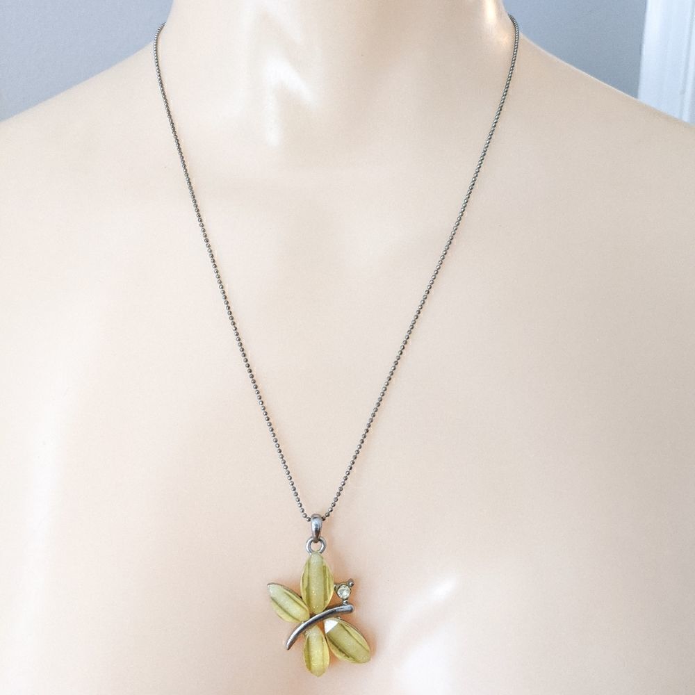 Cool Jewels Shimmer Butterfly Pendant Necklace
